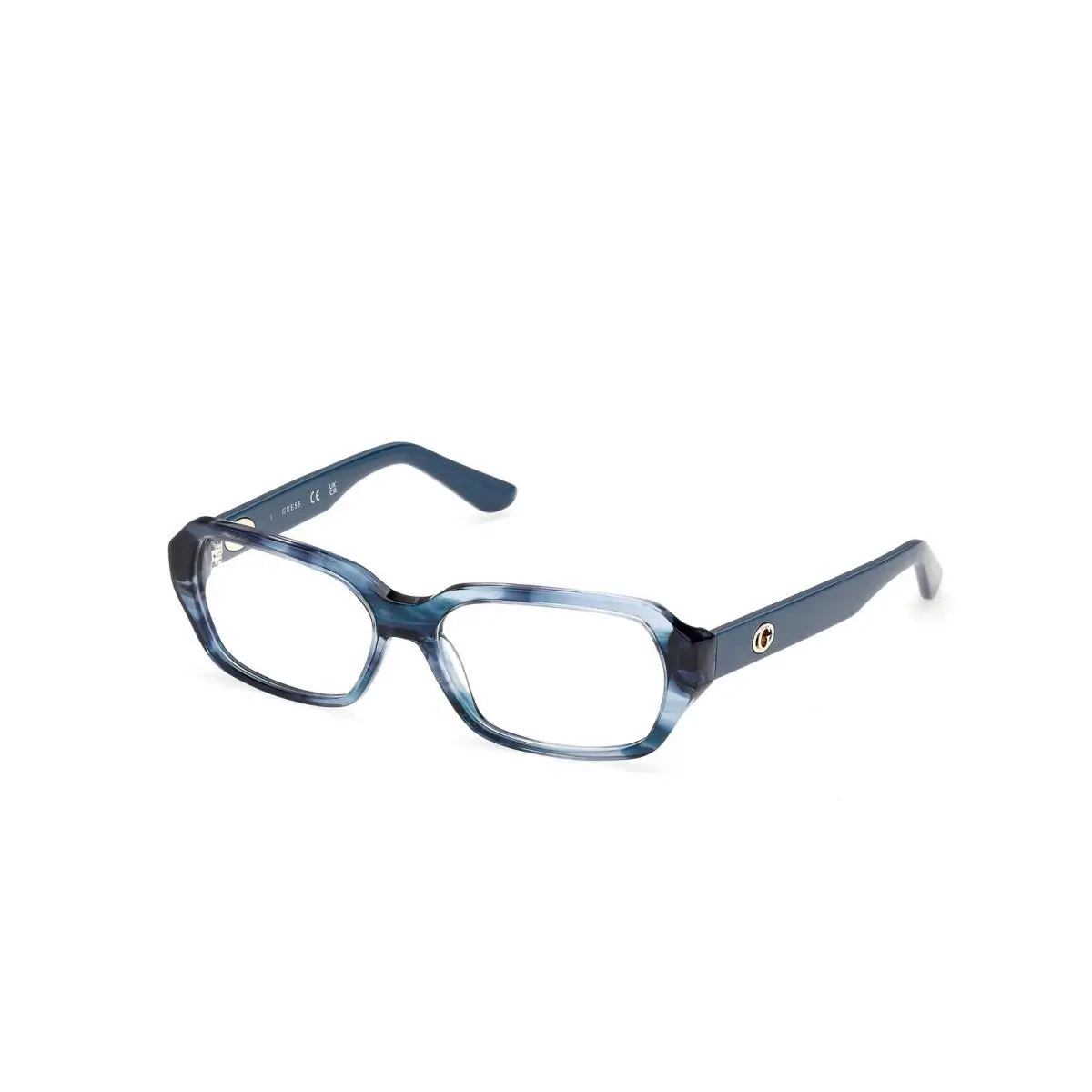 Guess GU 50380 Blue/horn / Shiny Blue 092 Size 56 Eyeglasses