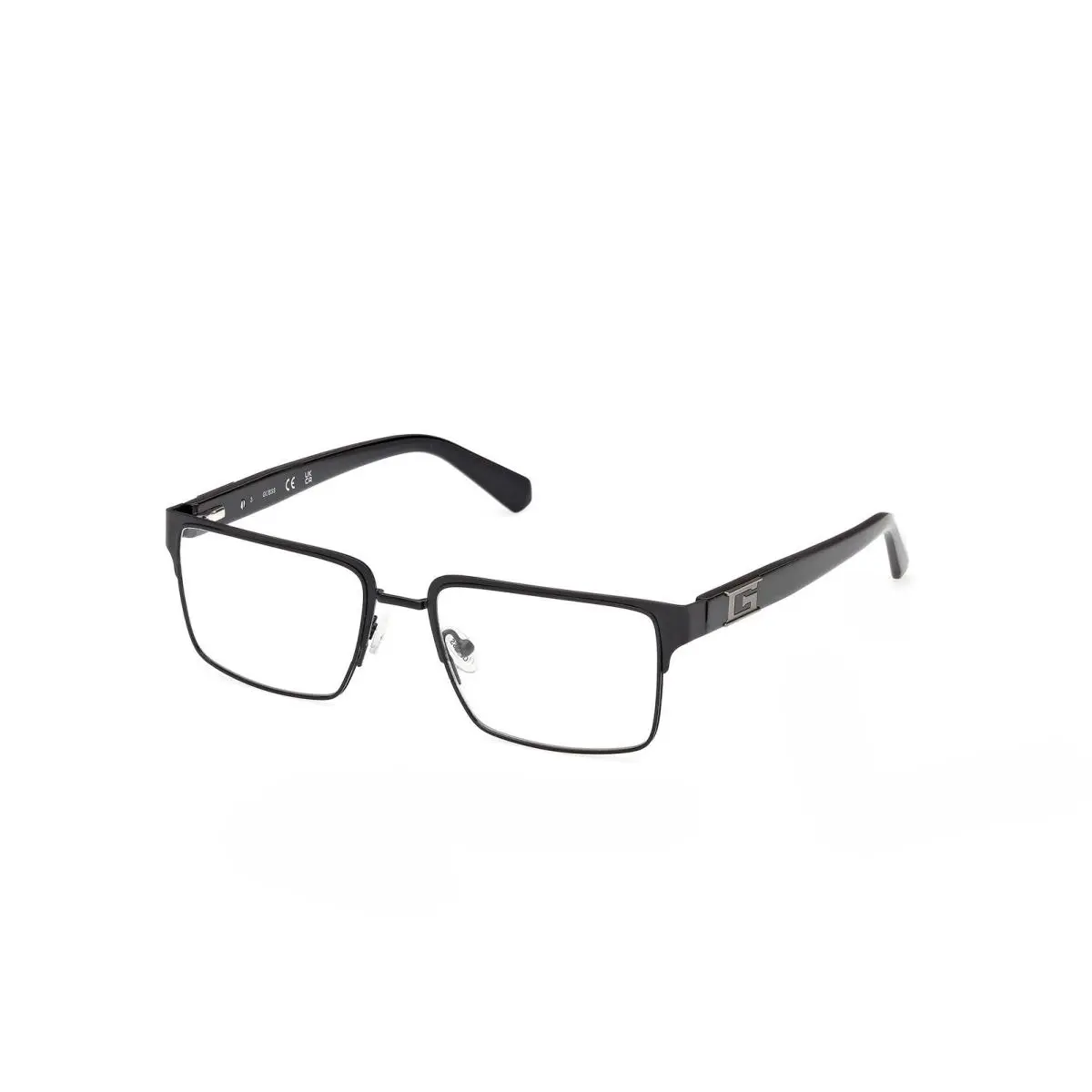 Guess GU 50370 Matte Black Shiny Black 002 Size 54 Eyeglasses