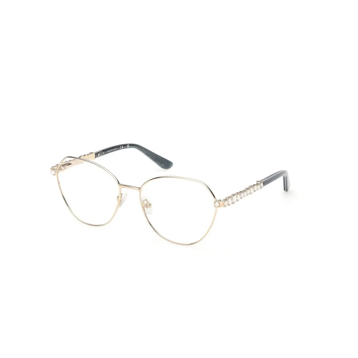 Guess By Marciano GM 50056 Shiny Pale Gold / 033 Size 56 Eyeglasses