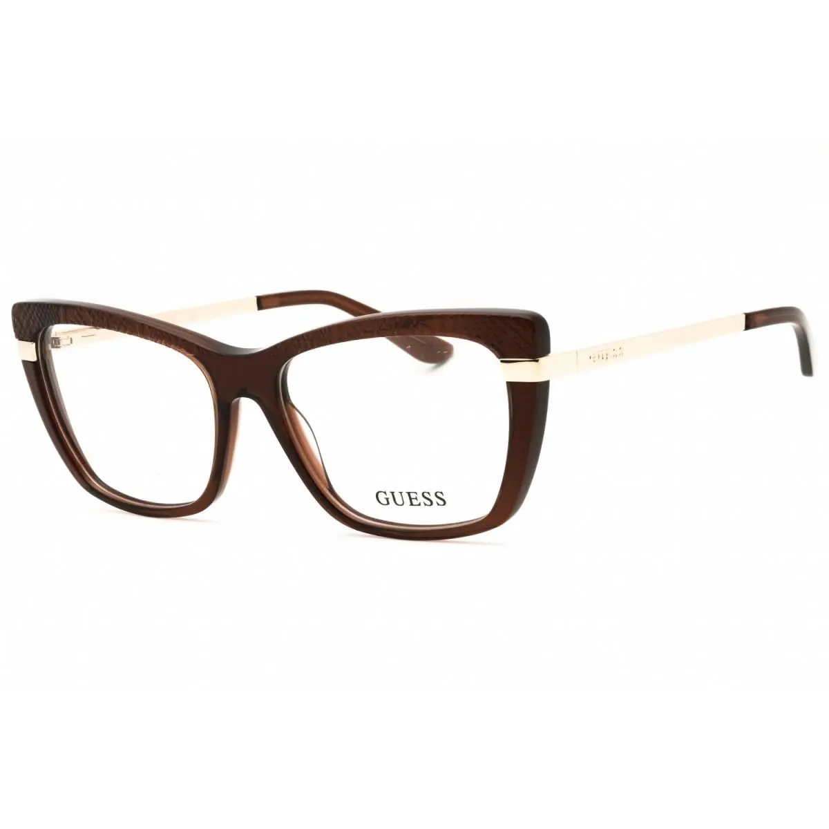 Guess GU50246 048 Shiny Dark Brown 54mm Eyeglasses