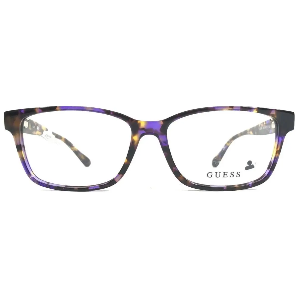 Eyeglasses Frames GU2848 083 Purple Brown Yellow Tortoise 54-15-140 by Guess
