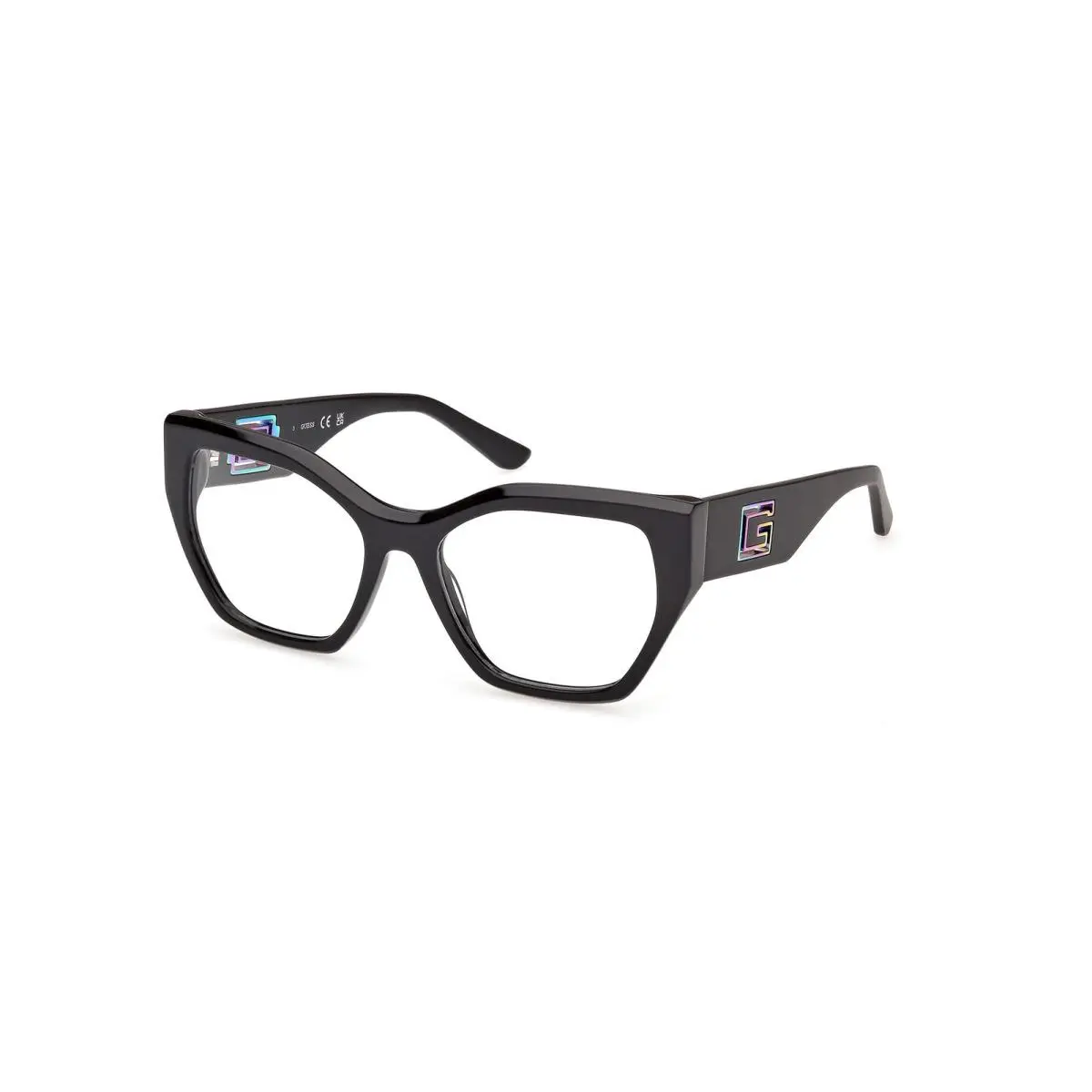 Guess GU 50357 Shiny Black Matte Black 001 Size 53 Eyeglasses