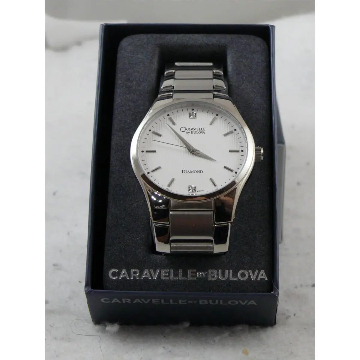 Men`s  by Bulova Diamond 44.5 mm of Luxury by Caravelle