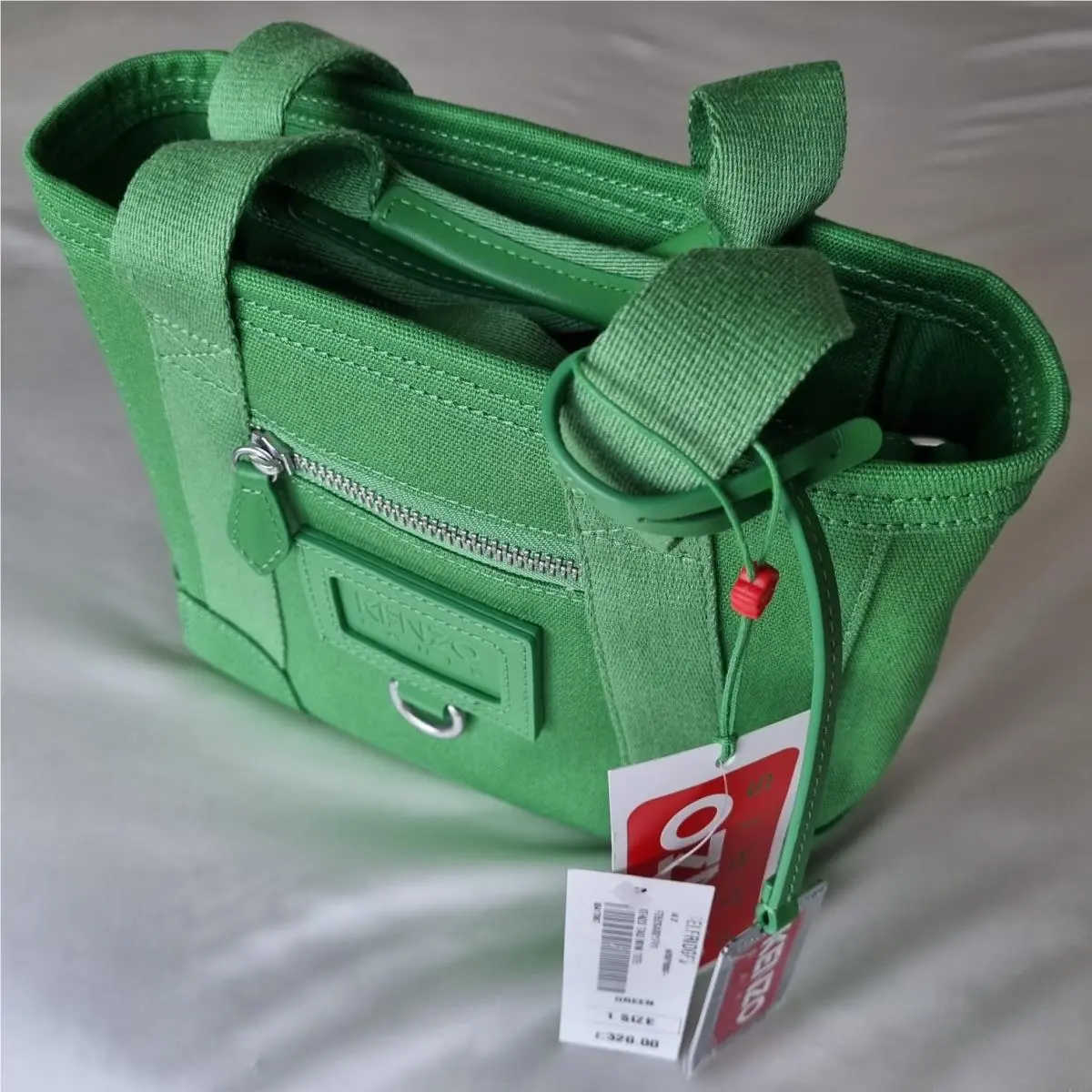 Kenzo Brand-patch Canvas Tote Bag