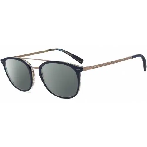 V378 Unisex Polarized Sunglass Navy Blue Grey Gunmetal 49mm 4 Opt Smoke Grey Polar by John Varvatos