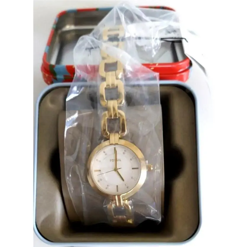 Fossil BQ3852 Womens Kerrigan Gold Stainless Steel Watch W/tags
