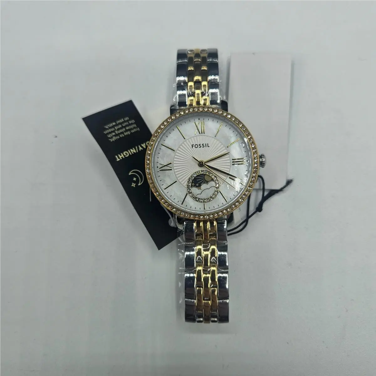 - Women`s Jacqueline Quartz Stainless Steel Watch Silver/gold by Fossil