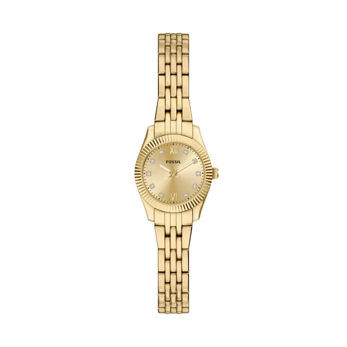 Fossil Scarlette Mini Three-hand Gold-tone Stainless Steel Women`s 20MM Gold - Gold
