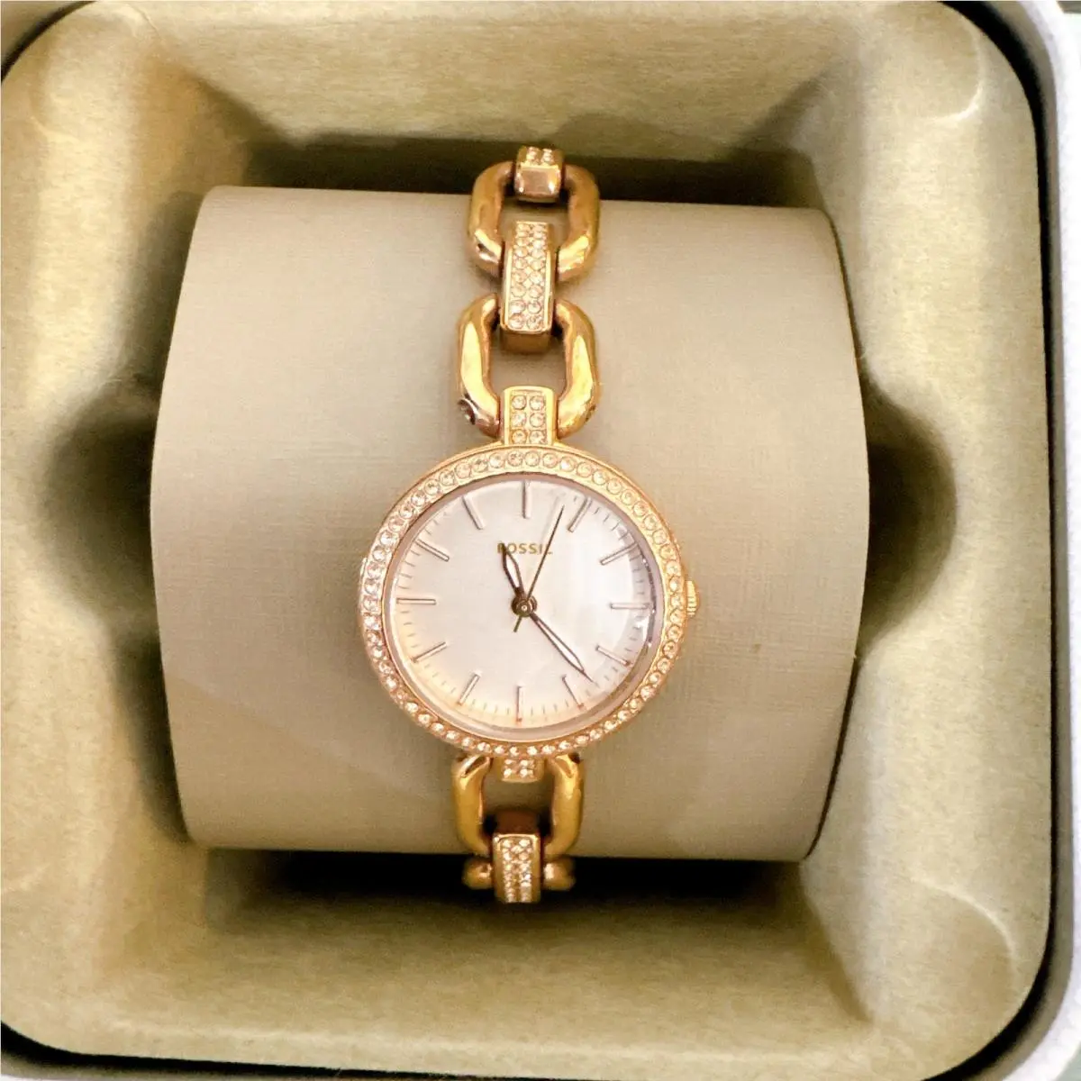 ES4123 Women`s Rose Gold Stainless Steel Analog Dial Quartz Watch by Fossil