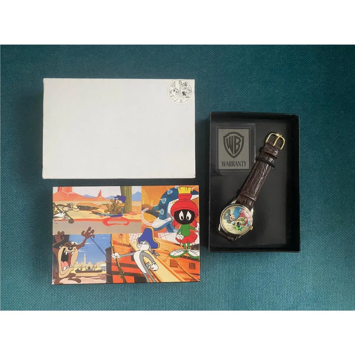 Vintage J Michigan Frog Fossil Warner Bros 1995 Watch
