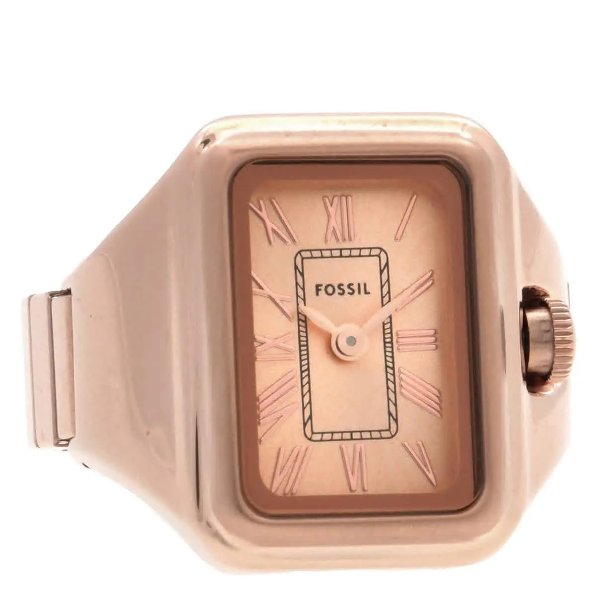 Raquel Watch Ring Quartz Rose Gold Dial Ladies Watch ES5345 by Fossil