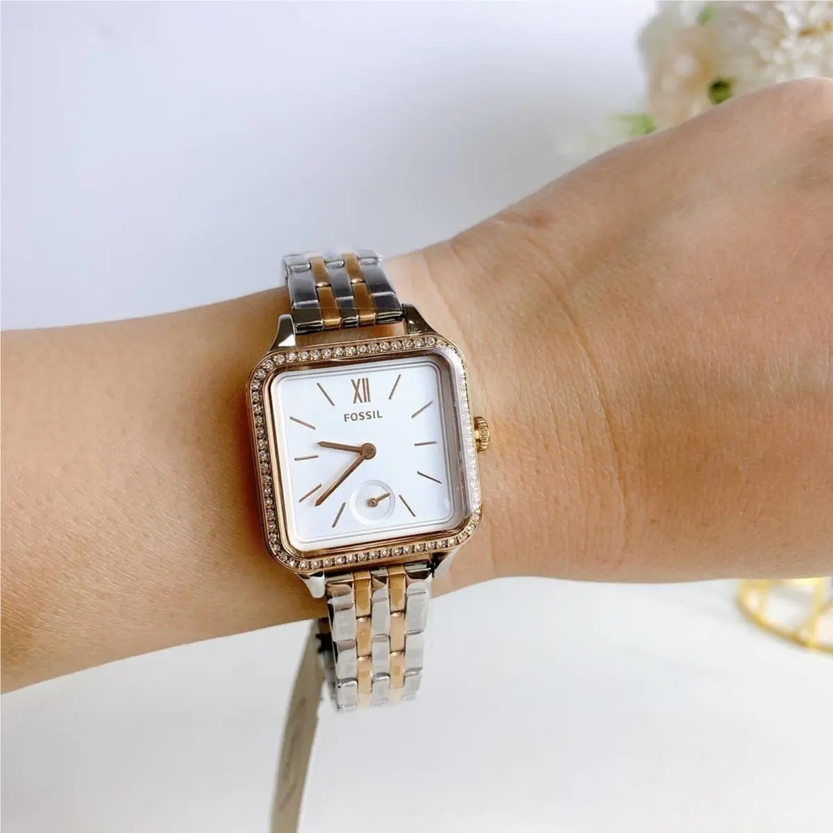 Fossil BQ3907 Colleen Three-hand Two-tone Stainless Steel Watch