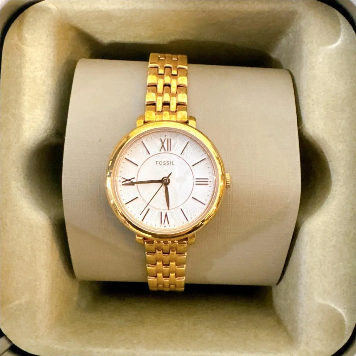 Fossil ES3799 Jacqueline Mini Rose-tone Stainless Steel Watch