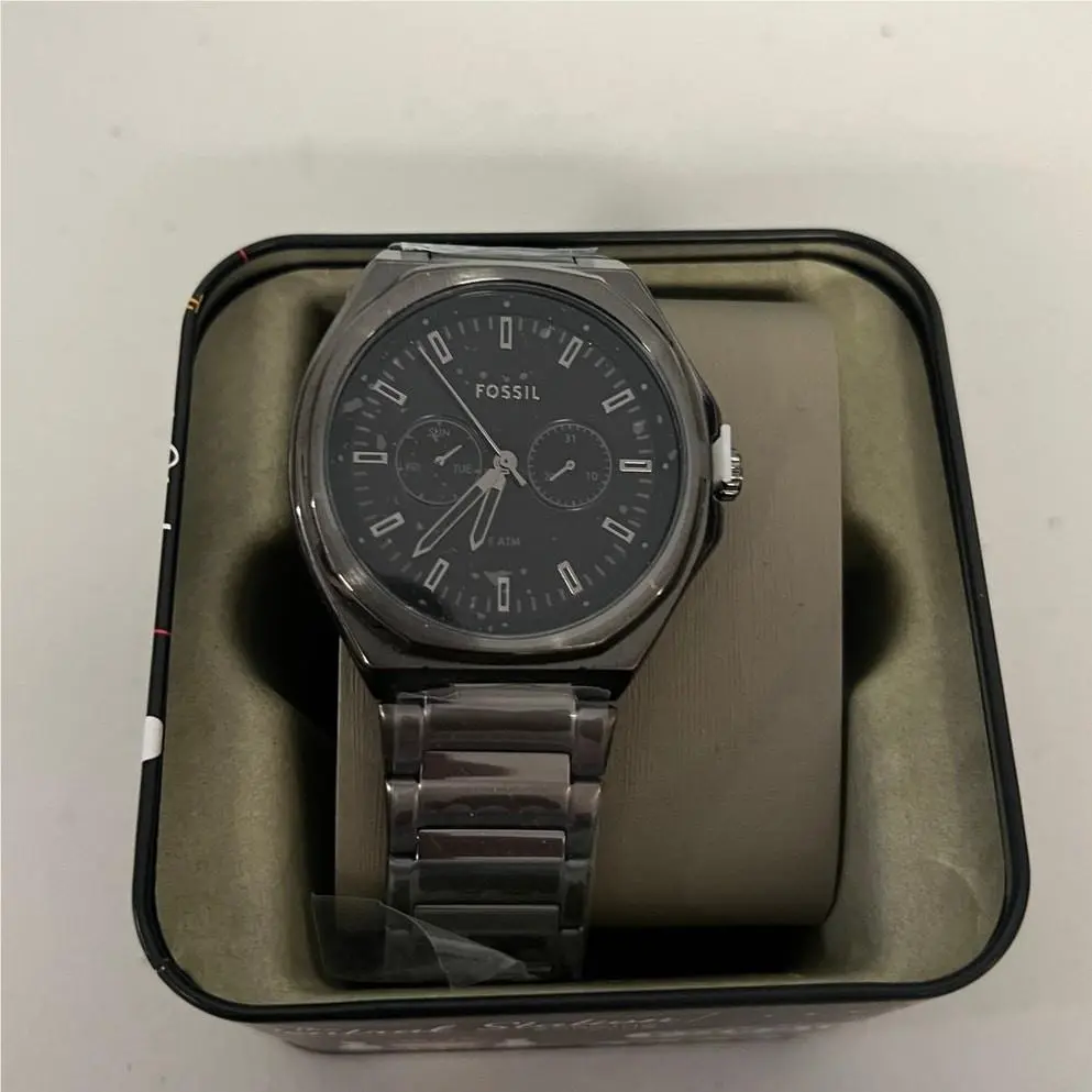Fossil BQM2609 Evanston Gunmetal Stainless Steel Multifunction Watch