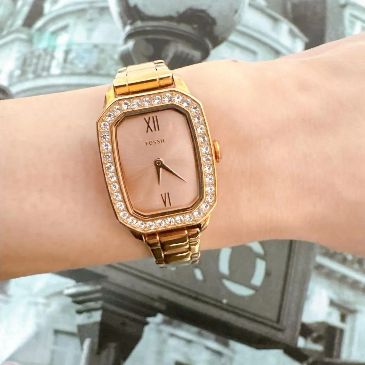 Fossil BQ3670 Women Rose Gold-toned Dial Analogue Watch