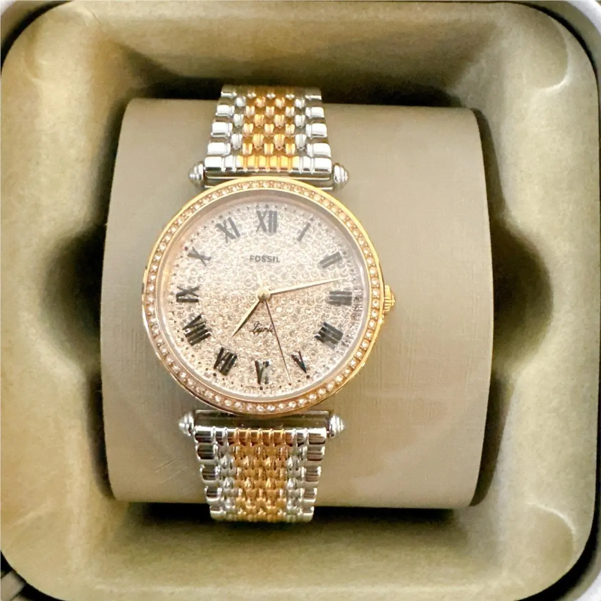 Fossil LE1074 Limited Edition Lyric Three Hand Two Tone Stainless Watch