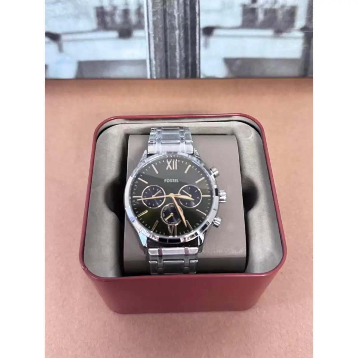Fossil BQM7101 Fenmore Stainless Steel Watch 44mm