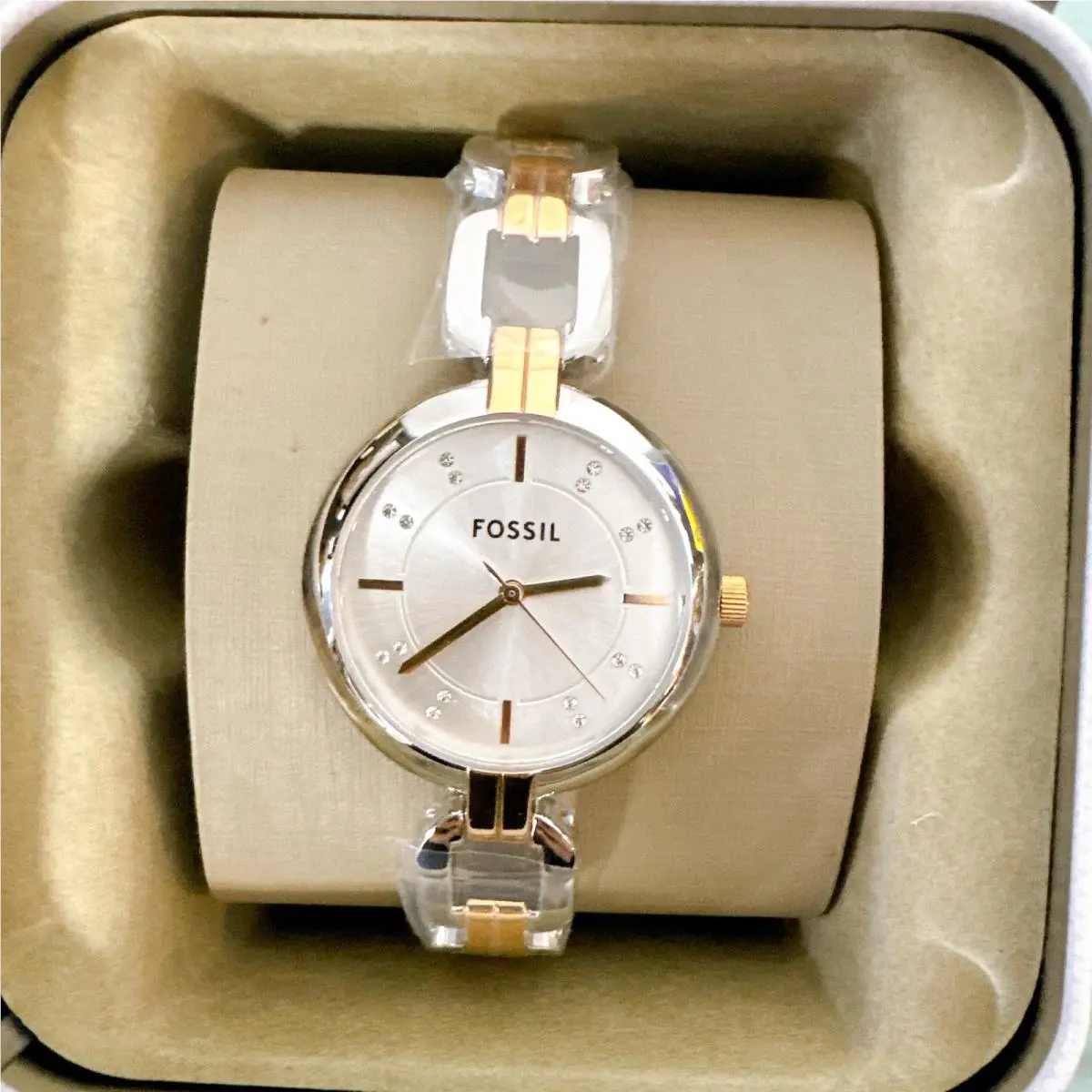 Fossil BQ3341 Kerrigan Three-hand Two-tone Stainless Steel Watch