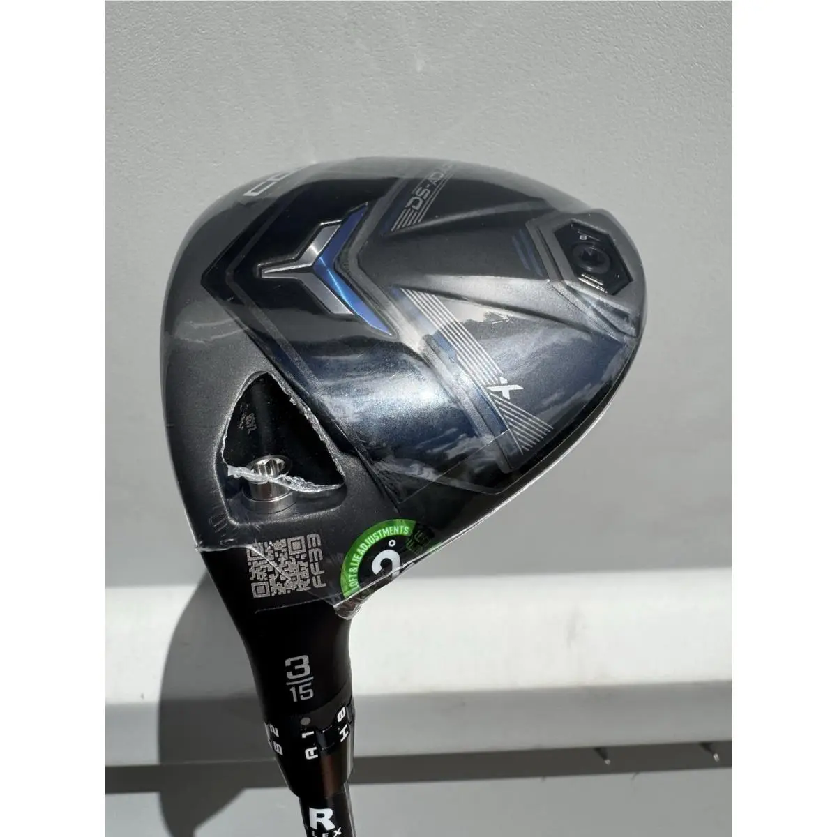 Cobra DS Adapt X 3 Wood 15° - Denali Blue 60g 5.5 Regular Flex Left Handed