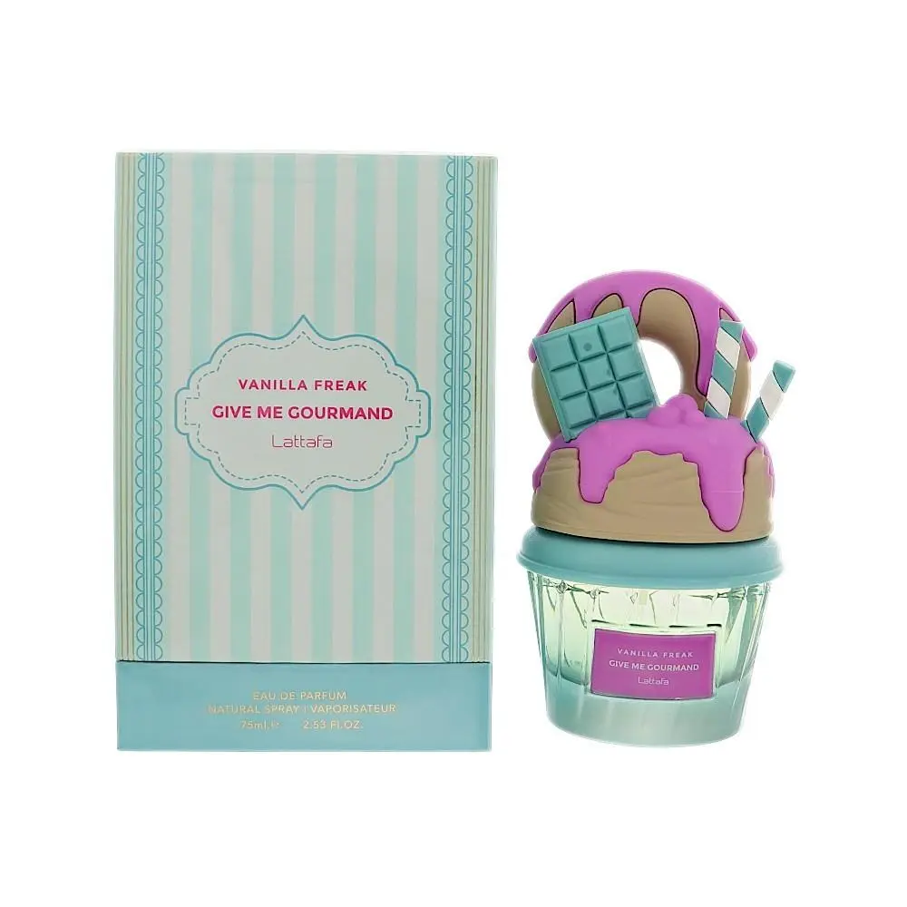 Give Me Gourmand Vanilla Freak 2.53 Oz Eau De Parfum Spray by Lattafa Box For