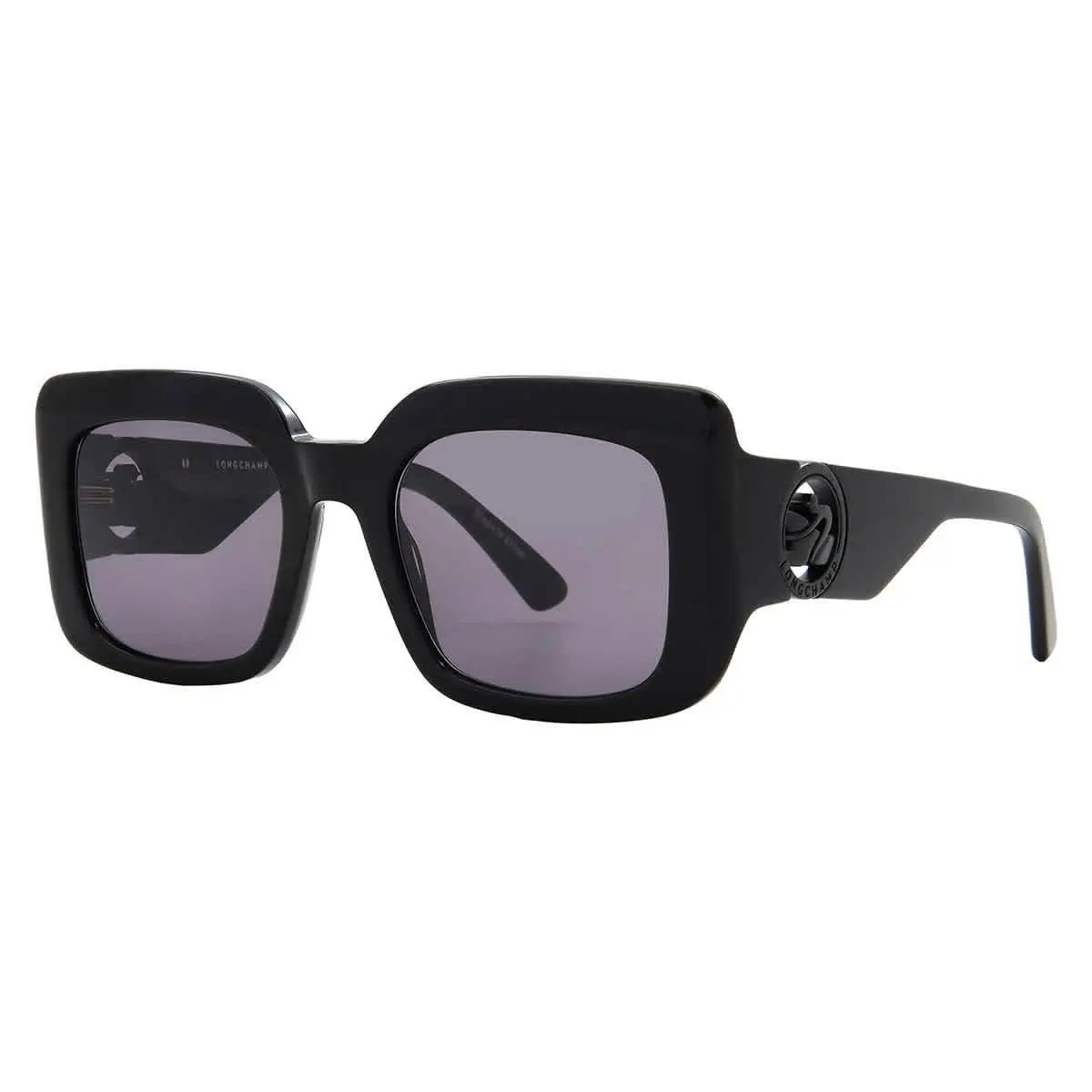 Grey Square Ladies Sunglasses LO753S 001 51 LO753S 001 51 by Longchamp