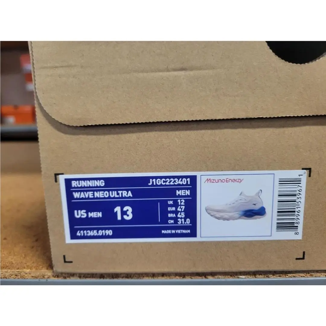 Mizuno shoes - Mizuno Wave Neo Ultra - Wave Neo Ultra - 4113650190 - White Blue 10