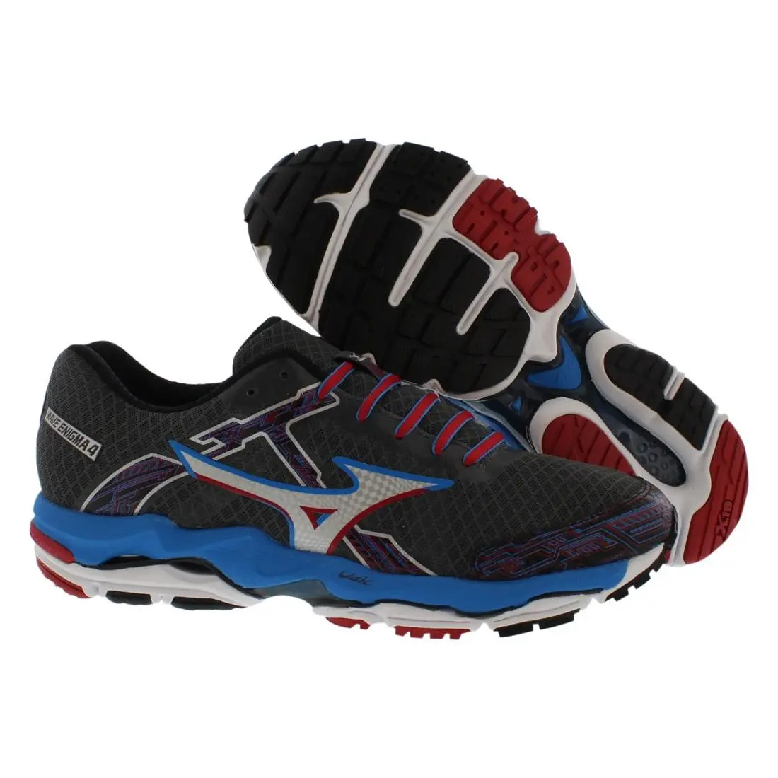 Mizuno Wave Enigma 4 Running Mens Shoes Size 8 Color: Grey/blue-pink