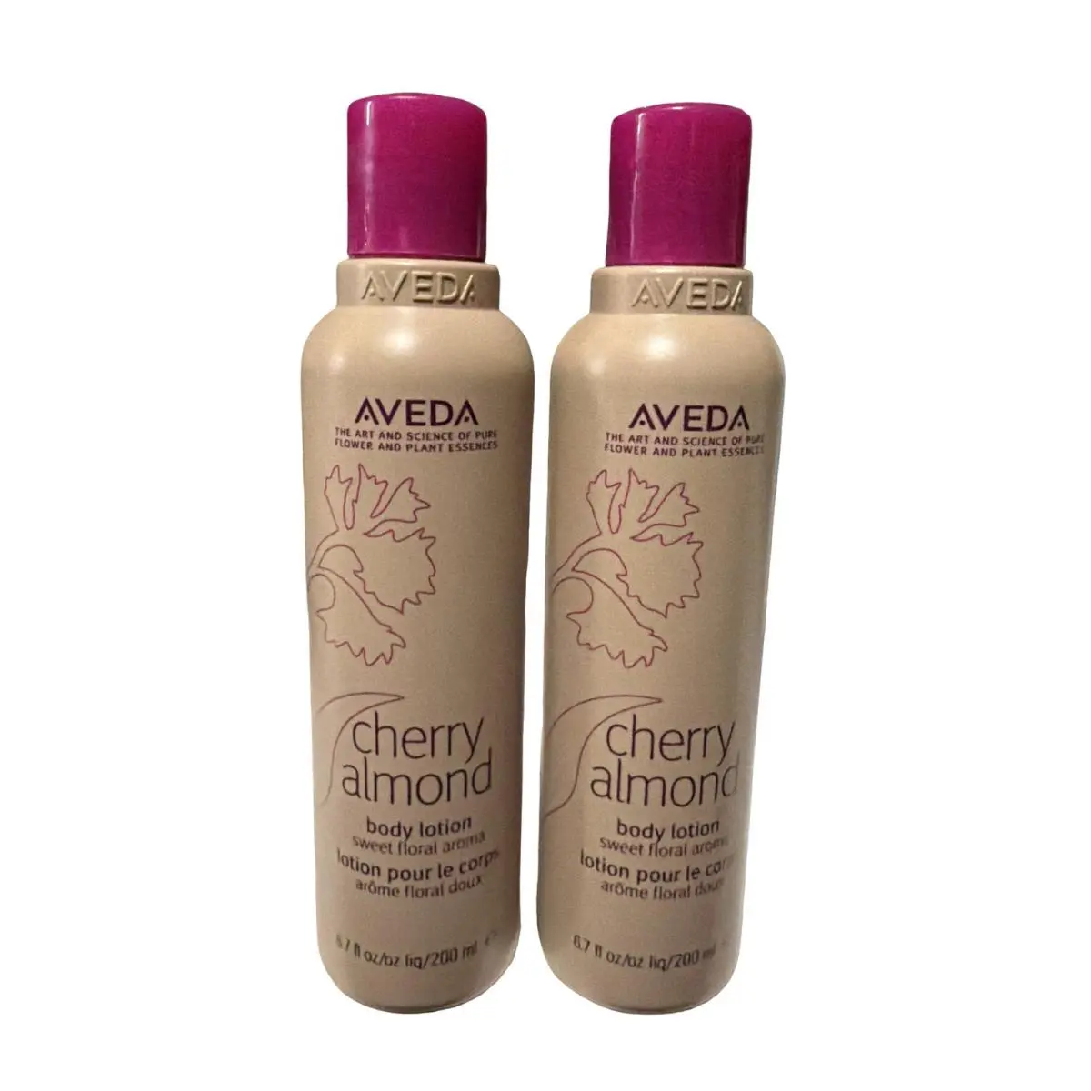 Aveda Cherry Almond Body Lotion 6.7 oz Pack of 2
