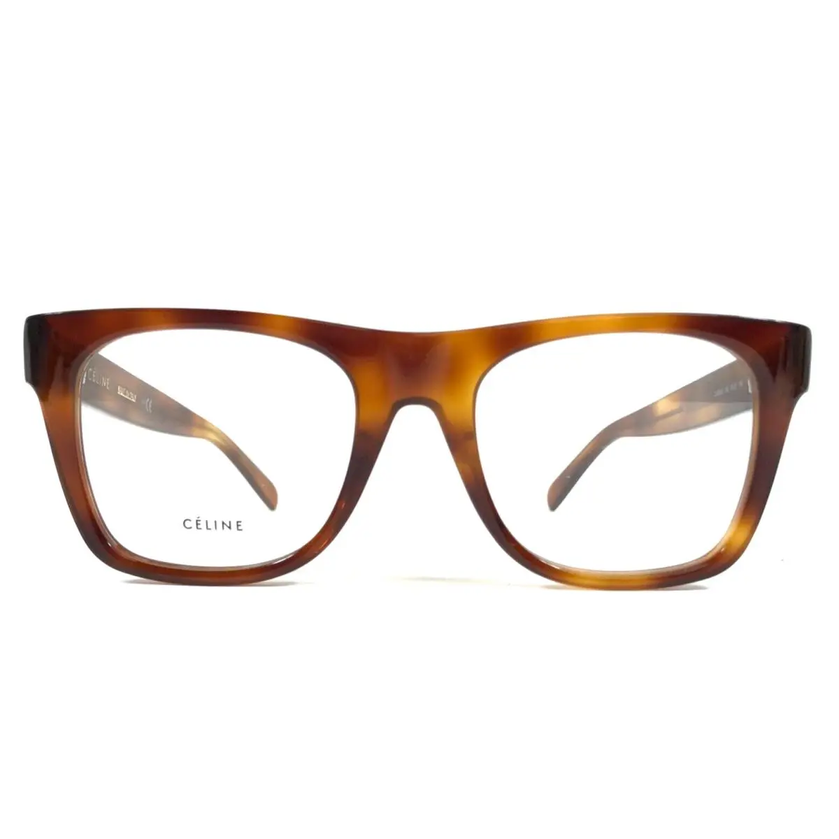 Eyeglasses Frames CL50018I 053 Light Tortoise Square Full Rim 49-19-145 by Celine