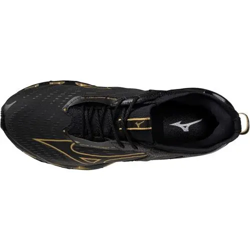 Mizuno shoes - Mizuno Wave Prophecy 14 - Wave Prophecy - Black-gold (UPC: 889961754821) 2