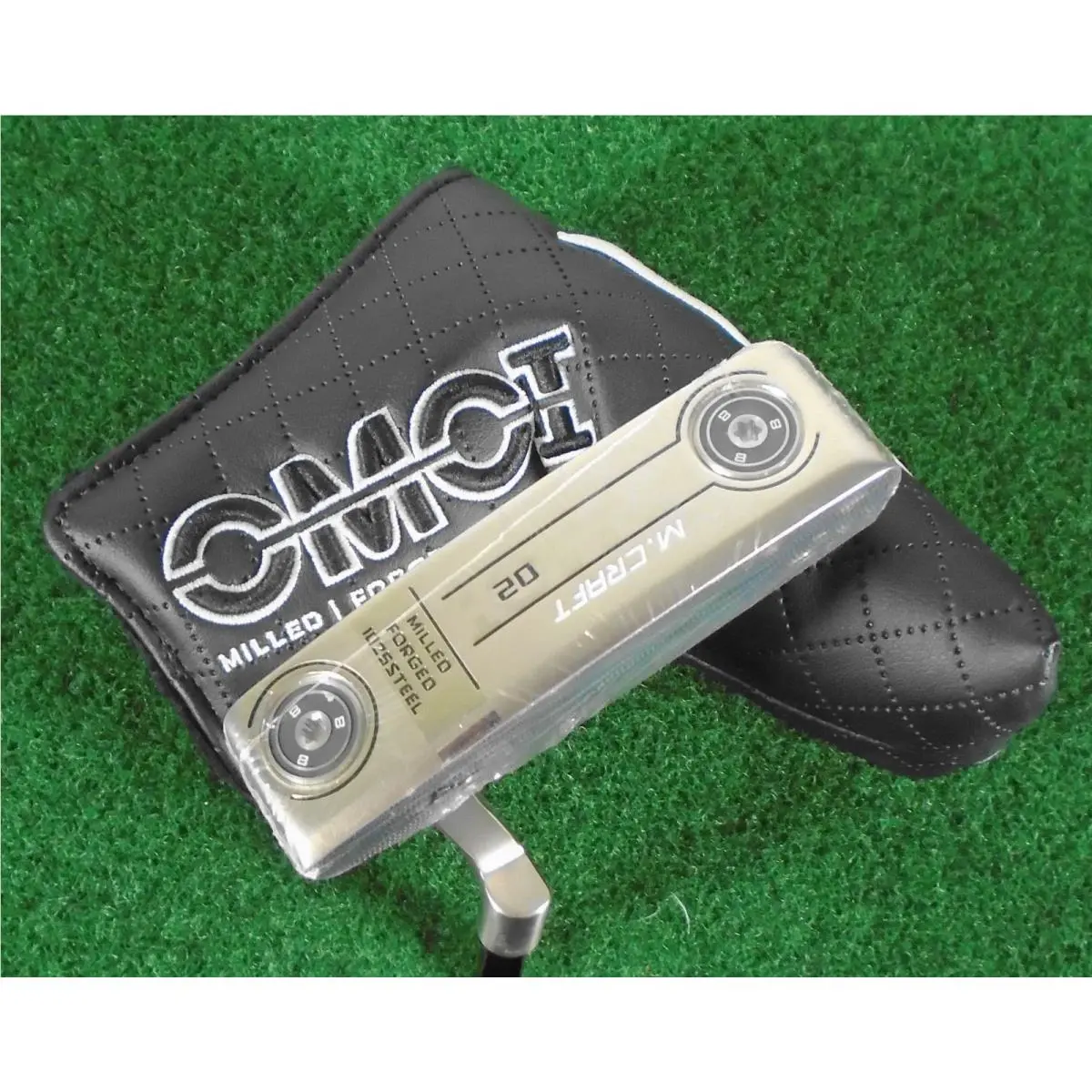 Mizuno M. Craft Omoi 02 White Satin 34 Milled Forged Blade Putter Cover