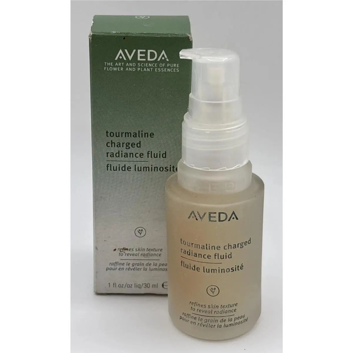 Aveda Tourmaline Charged Radiance Fluid 1 Oz / 30 Ml w/ Box