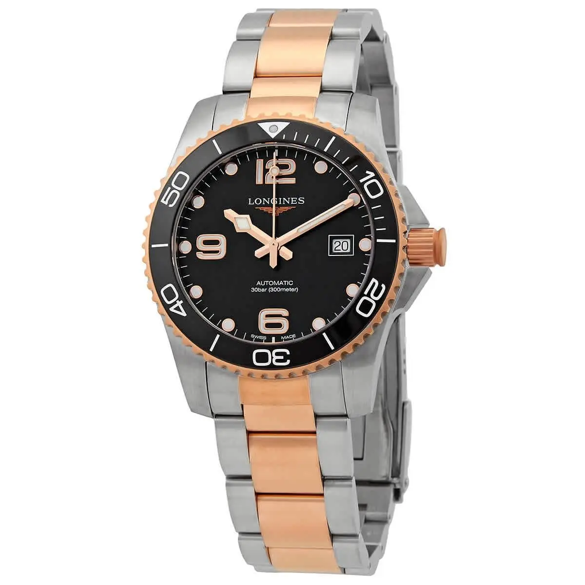 Hydroconquest Automatic Black Dial Men`s Watch L3.781.3.58.7 by Longines
