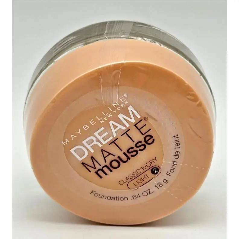 Dream Matte Mousse Foundation Makeup 0.64oz You Choose Light #2 - Classic Ivory by Maybelline