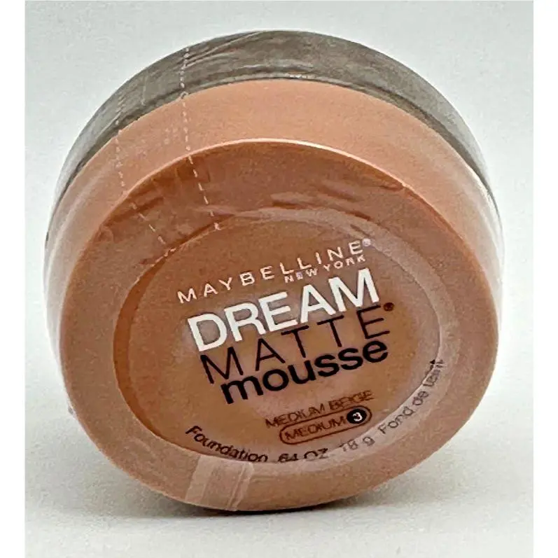 Dream Matte Mousse Foundation Makeup 0.64oz You Choose Medium #3 - Medium Beige by Maybelline