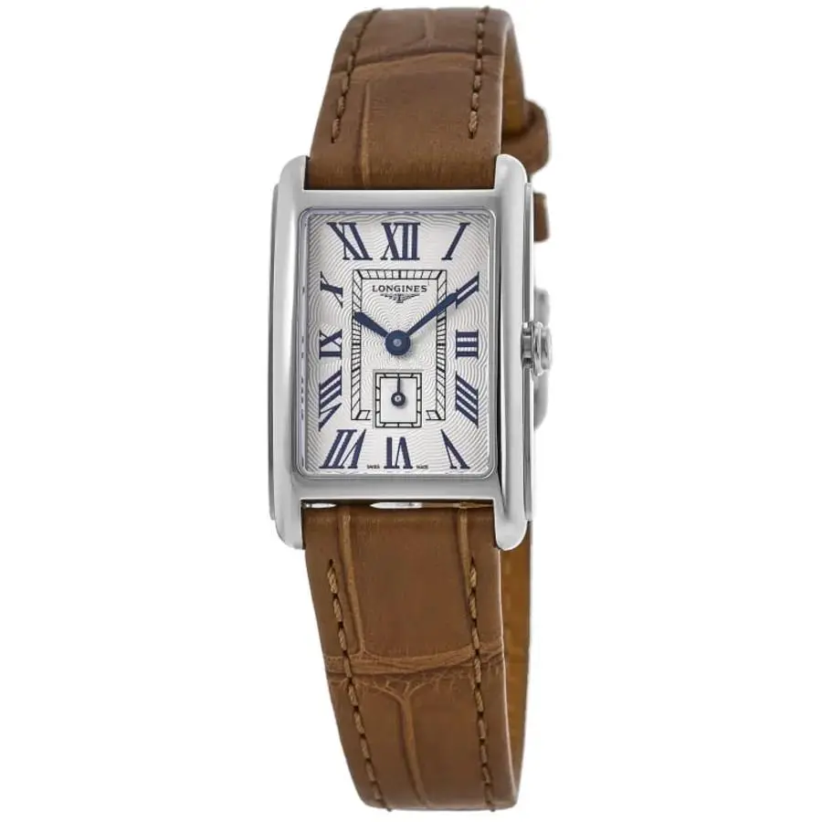 Dolcevita Quartz Silver Dial Leather Women`s Watch L5.255.4.71.4 by Longines
