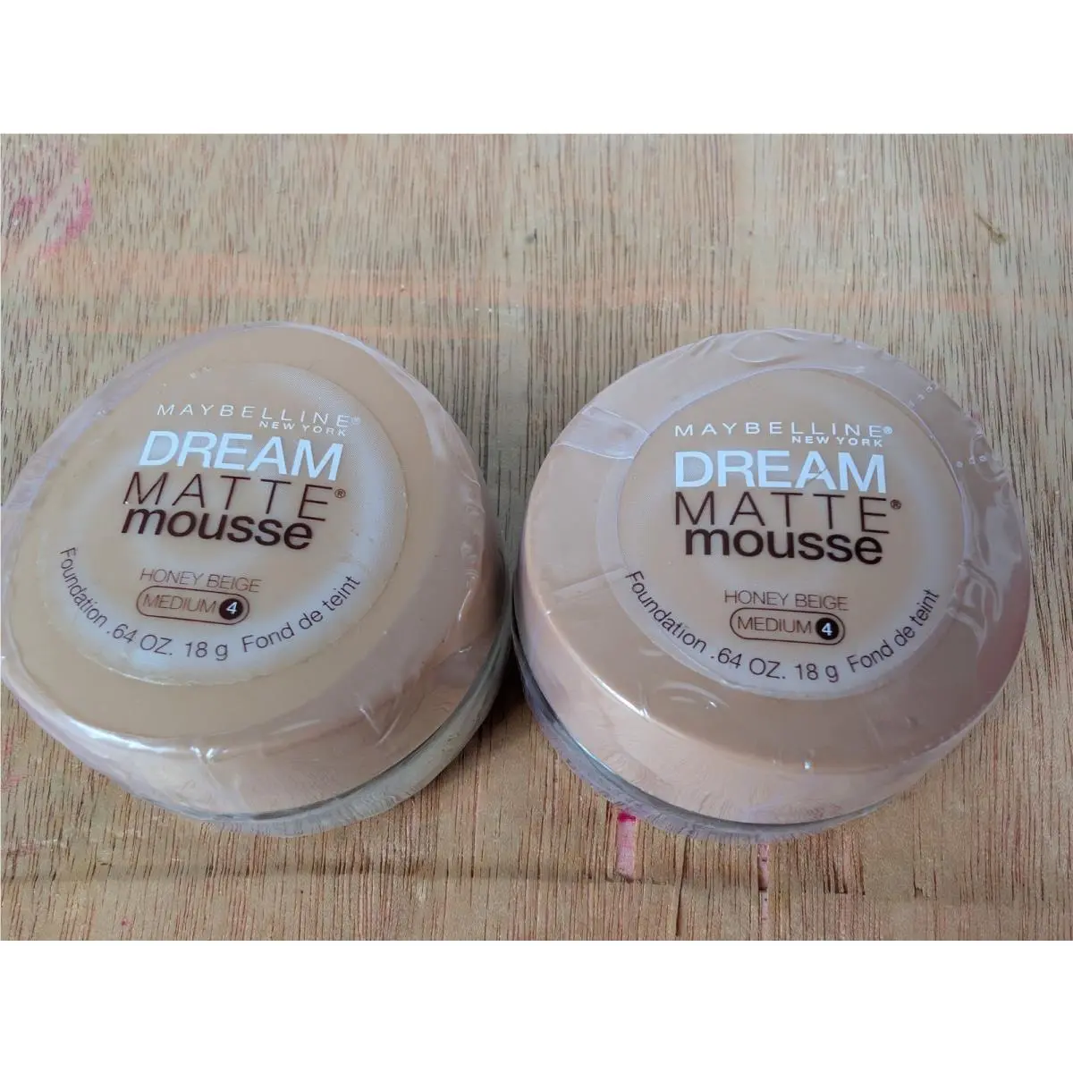 Lot Of 2 Maybelline Dream Matte Mousse Foundation Honey Beige Medium 4