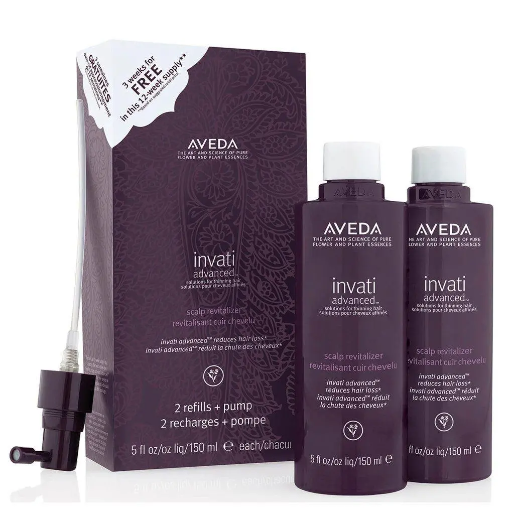 Aveda Invati Scalp Revitalizer 2 Refills+pump