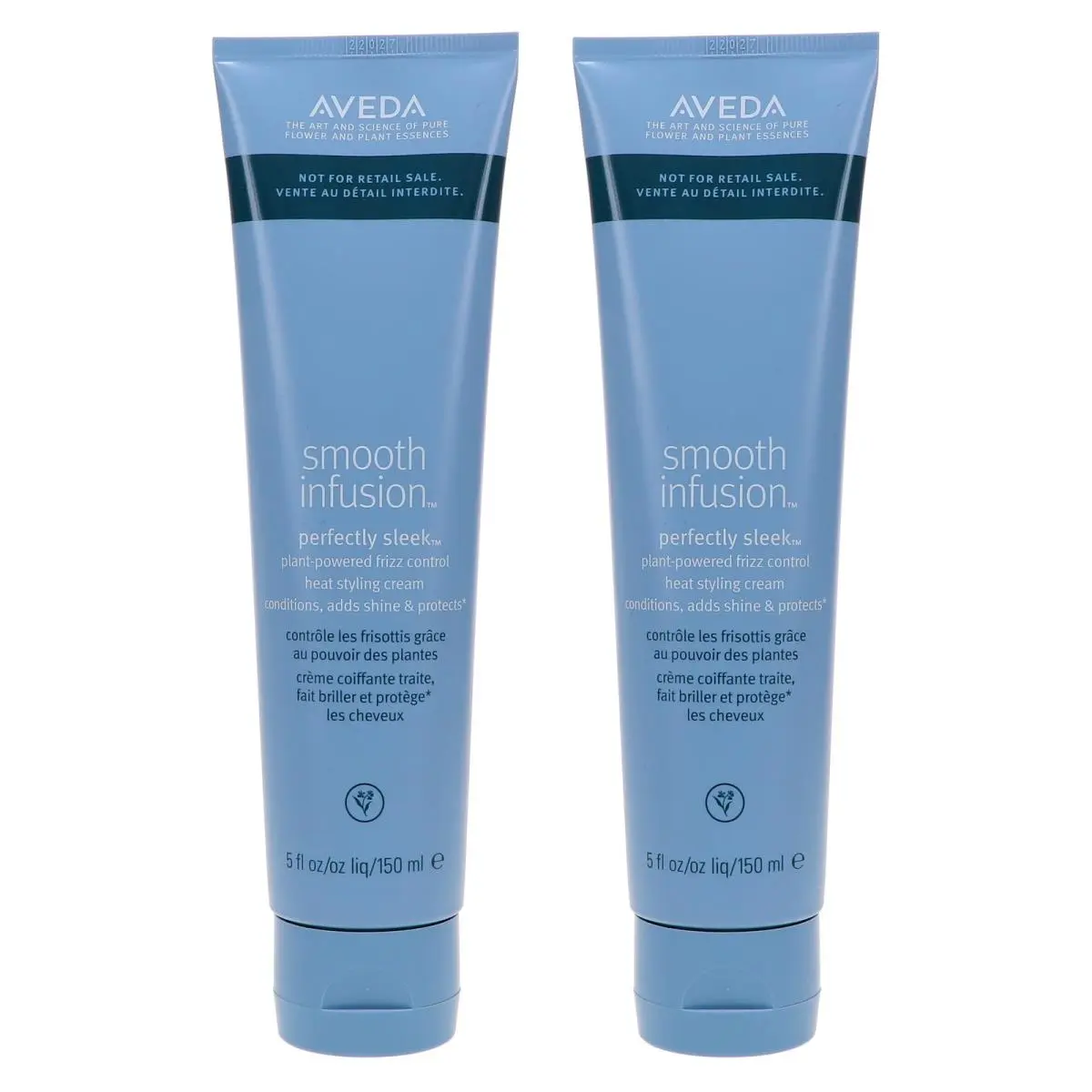 Aveda Smooth Infusion Perfectly Sleek Heat Styling Cream 5 oz 2 Pack