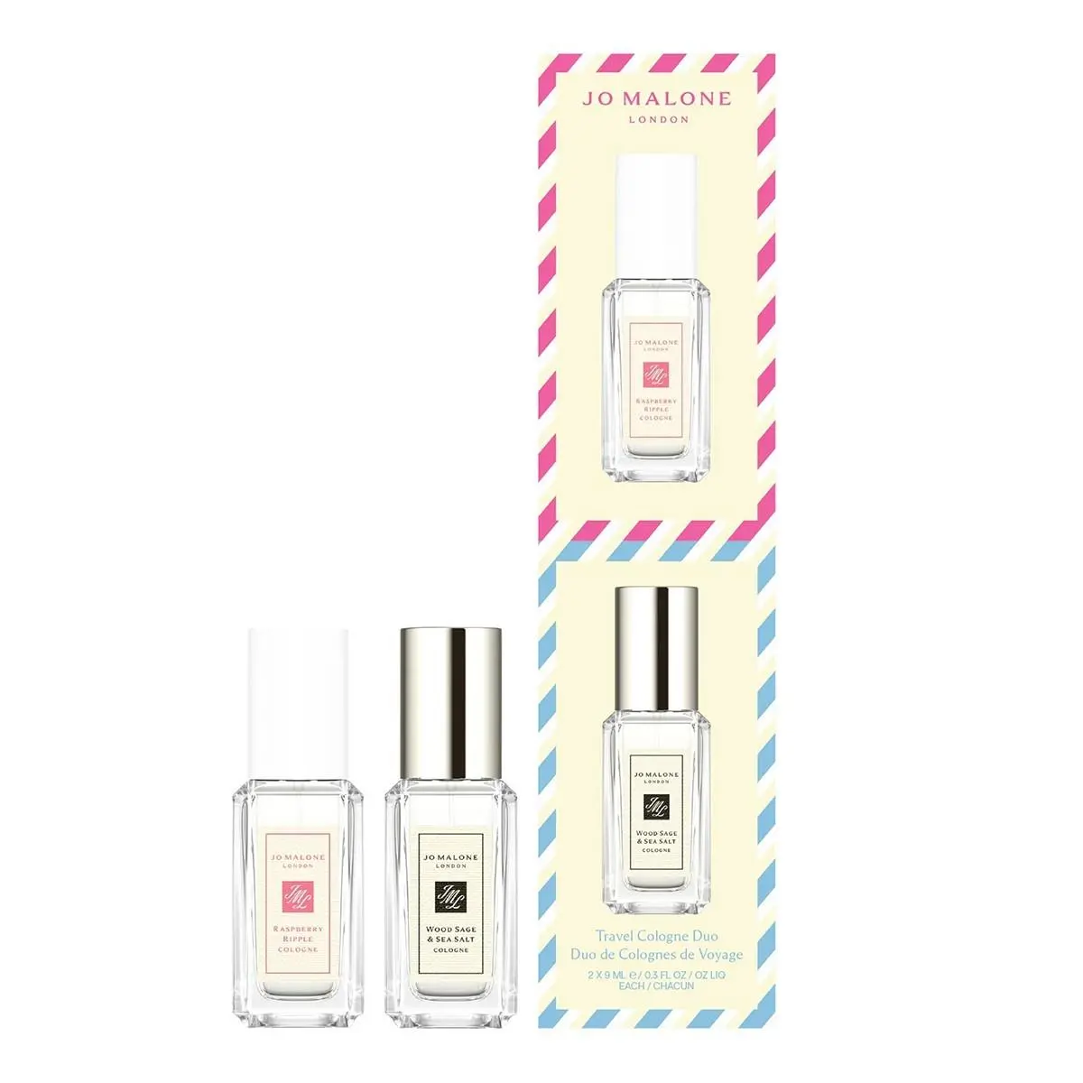 Jo Malone Travel Cologne Duo Set - Raspberry Ripple Wood Sage Sea Salt