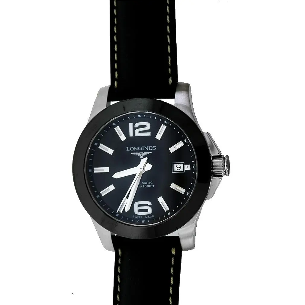 Conquest Automatic 39 Ceramic L3.655.4.56.2 by Longines