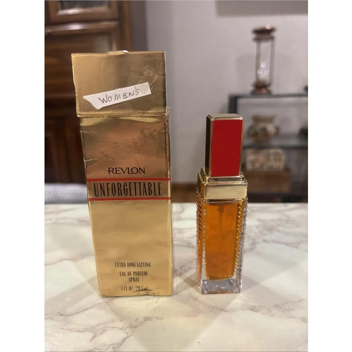 Vintage Revlon Unforgettable 1 OZ Eau DE Parfum Spray Hold Box Rare Long Lasting