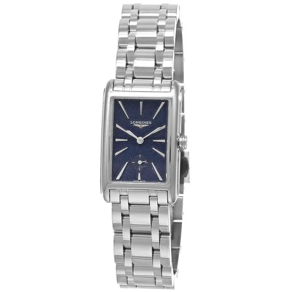 Longines Dolcevita Quartz 23mm Blue Dial SS Women`s Watch L5.512.4.93.6