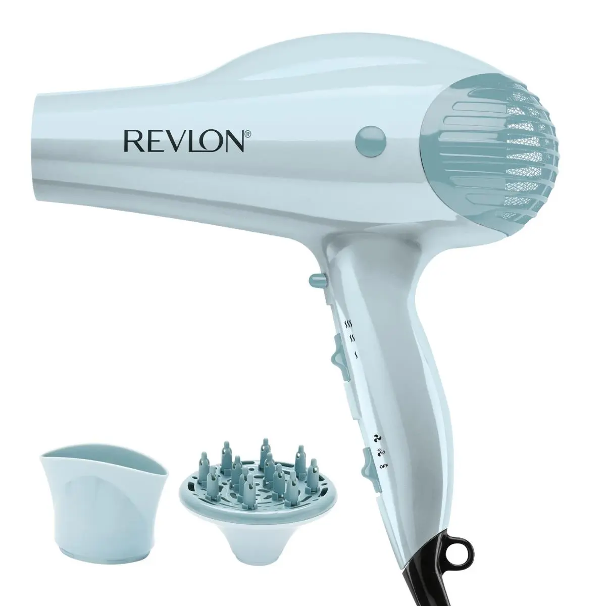Ionic Volume Booster Hair Dryer 1875W Blue Silver by Revlon