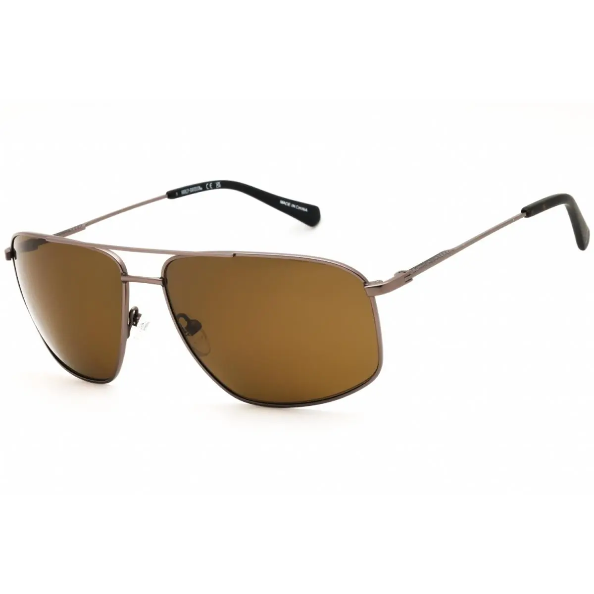 Harley Davidson HD0976X 07H Matte Dark Nickeltin/brown Polarized