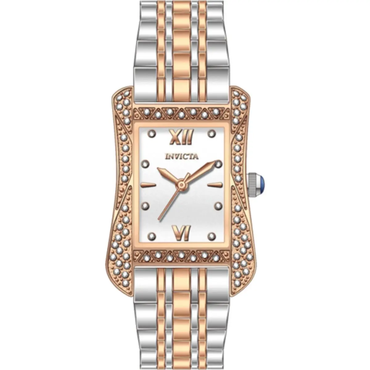 Invicta Women`s Watch Wildflower Quartz Two Tone Stainless Steel Bracelet 69274