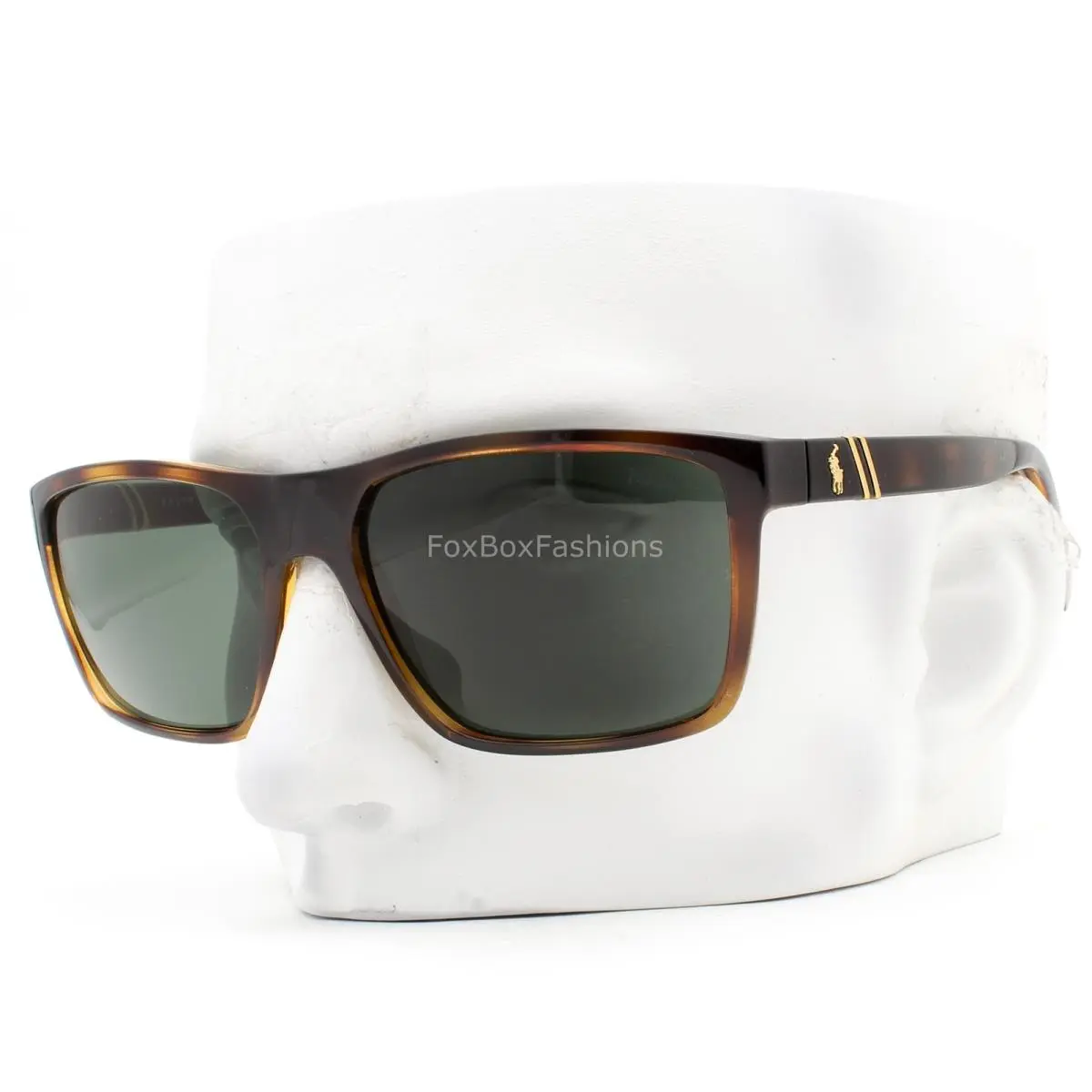 Ralph Lauren Polo Sunglasses Shiny Dark Brown Havana PH 4133 5003/71 with Case