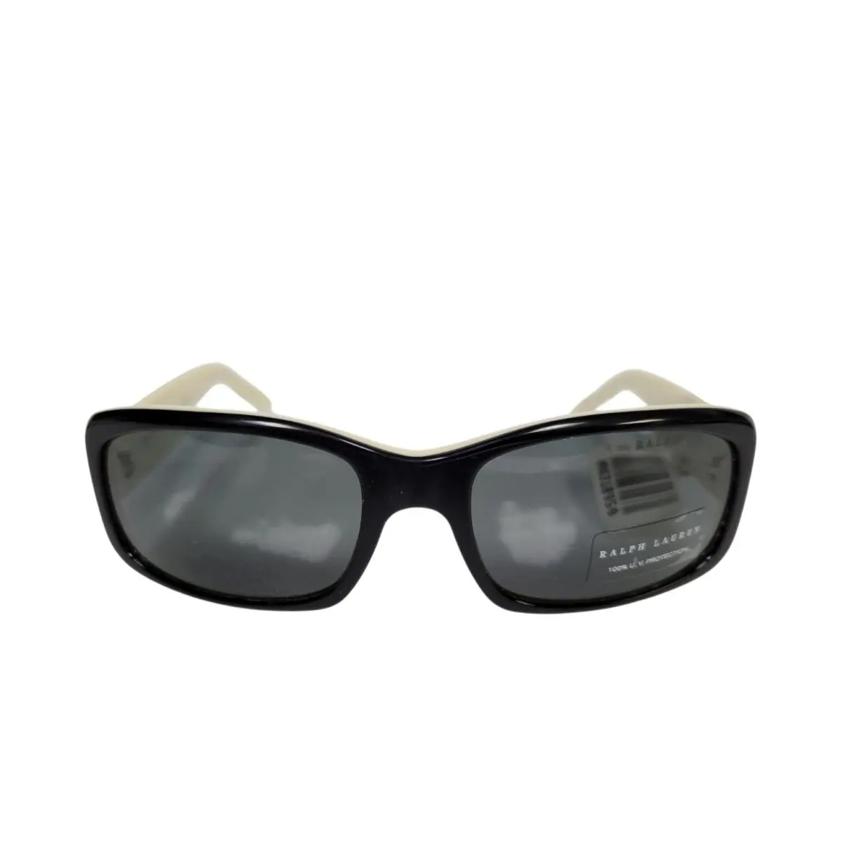 New- Ralph Lauren Sunglasses Vintage Stock Circa 2005 Made in Italy Black/bone