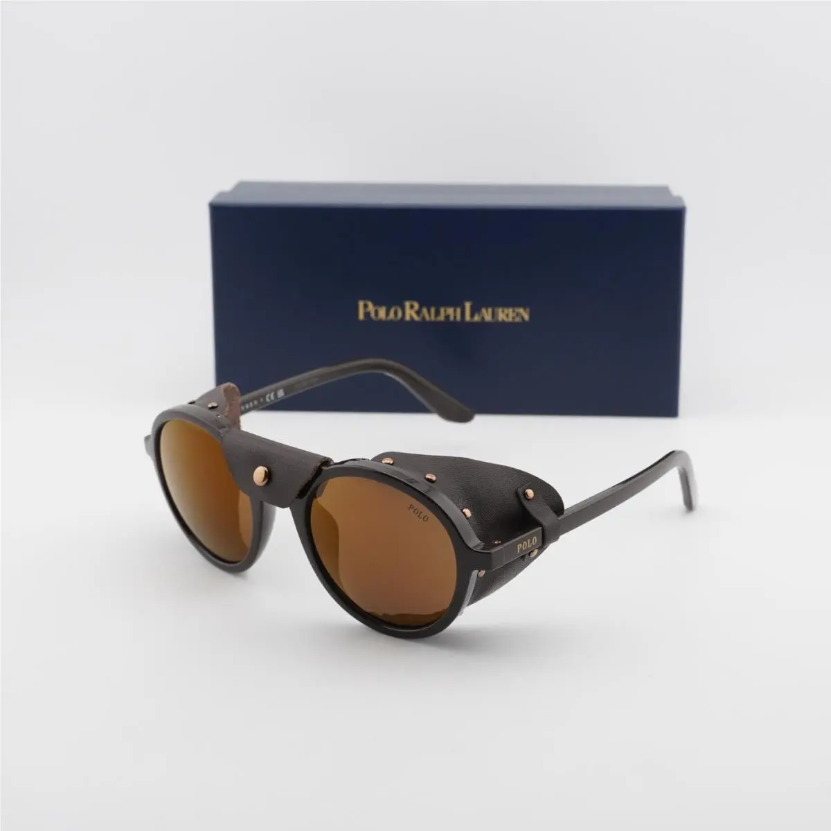Polo Ralph Lauren PH4216QU 6219F9 Shiny Dark Brown/brown Mirror Bronze