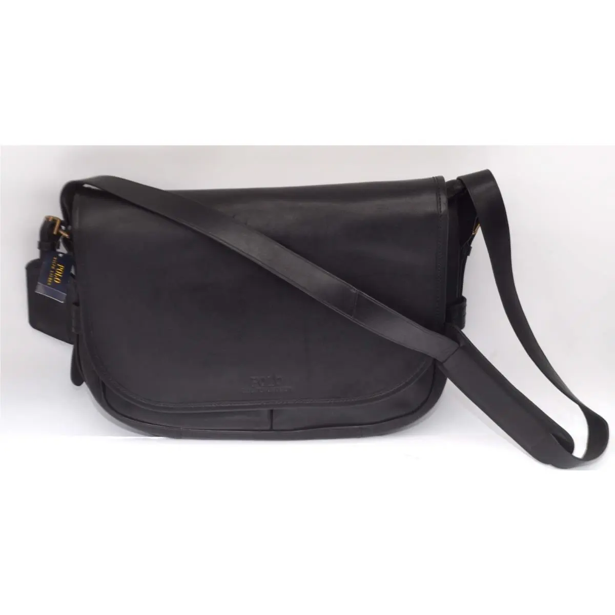 Polo Ralph Lauren Core Soft Leather Messenger Laptop Bag